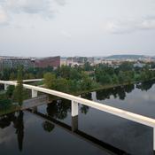 The Štvanice Footbridge in Prague